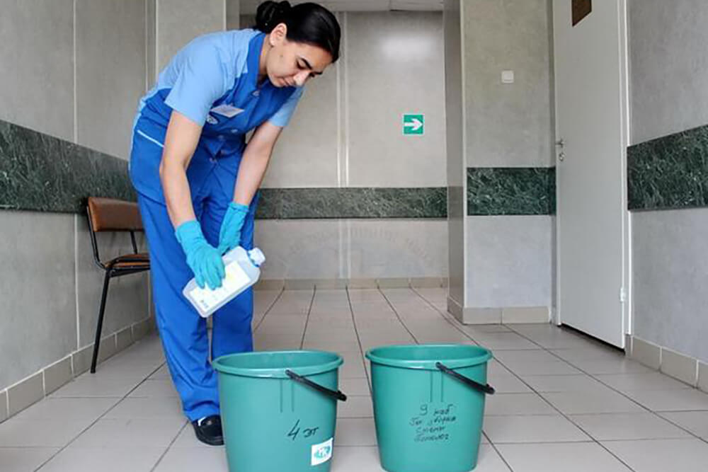 Использование моющего средства